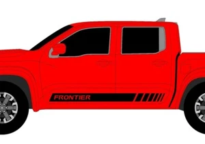 x2 Nissan Frontier Side Door Vinyl Decals Graphics Fits 2005 - 2023 - Picture 1 of 2
