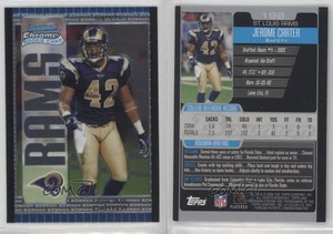 2005 Bowman Chrome Jerome Carter #198 Rookie RC
