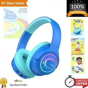 Durable Kids Bluetooth Headphones with Colorful LED & 74/85/94dBA Volume Control - Picture 1 of 9