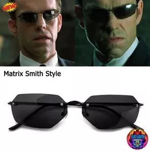 Matrix Agent Smith Style Sunglasses Men Polarized Eyewear Steampunk Movie Virus - Picture 1 of 12