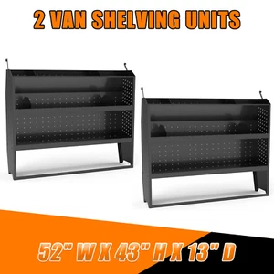 2Pack 52"W Van Shelving for Transit Connect,Chevy City Express,Promaster City - Picture 1 of 20