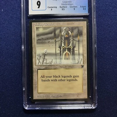 MTG Legends Unholy Citadel CGC 9 (9.5 surface) 1994 release - Image 1 of 2