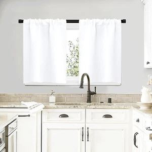 RV Curtains for Camper Windows, White Curtains for Kitchen Window, Home Decorati - Picture 1 of 12