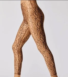 Leggings ajustados de tiro alto estampados de carbono 38 7/8 serpiente talla M medianos nuevos sin etiquetas - Imagen 1 de 10