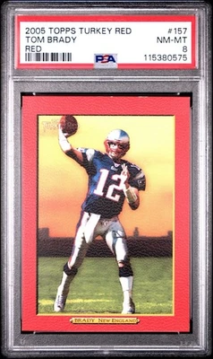 2005 Topps Turkey Red - Tom Brady #157 Turkey Red - Image 1 of 3