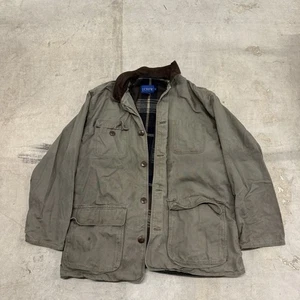 J Crew Barn Chore Jacket Plaid Lined Field Coat Mens Size Medium - Picture 1 of 8