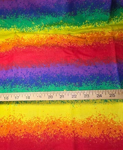 Regenbogen Ombre Baumwolle Handarbeit Nähen Stoff Meterware NEU - Bild 1 von 2