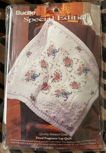 Bucilla Floral Fragrance Lap Quilt Kit 45"x45" Special Edition 64458 NOS - Picture 1 of 5