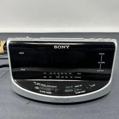 Reloj despertador doble radio FM/AM SONY DREAM MACHINE ICF-C492 DE COLECCIÓN FUNCIONA 5 Foto 1 de 4