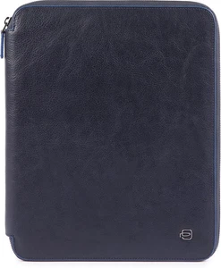PIQUADRO BLUE SQUARE PB1164B2S BLU PORTABLOCCO A4  PELLE  BLU - Picture 1 of 3