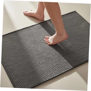 Bathroom Rugs Non Slip Washable, Super Absorbent Thin Bath Mat for Bathroom - Picture 1 of 7