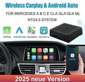 CarPlay Android Auto Bluetooth GPS für Mercedes A B C E CLA GLA ML NTG4.5 Becker - Bild 1 von 7