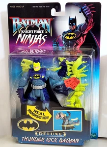 1998 BATMAN KNIGHT FORCE NINJA DELUXE THUNDER KICK BATMAN FIGURE 6,5" di HASBRO - Foto 1 di 7