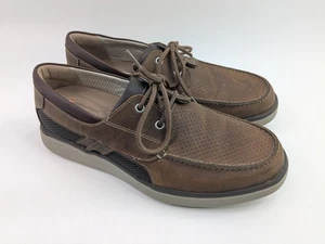 Clarks Herren Un Abode Step Bootsschuh Braun Leder Unstrukturiert Größe 10 W - Bild 1 von 13