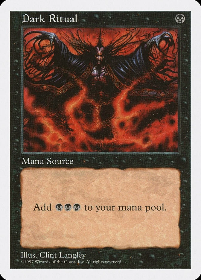 MTG Magic the Gathering Dark Ritual (153/460) Fifth Edition MP - Image 1 of 1