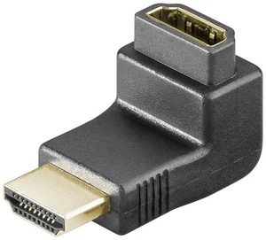 10x HDMI/HDMI Winkeladapter; A 339 G (HDMI+ F/HDMI+ M) 90° SB - Bild 1 von 1