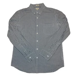 J Crew Secret Wash Classic Cotton Stretch Navy/White Button Down Long Sleeve L - Bild 1 von 8