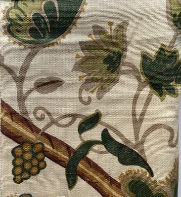 Lee Jofa Oscar De La Renta LJ Bloomsberry Designer  Fabric Remnant 24"x34" - Image 1 of 3