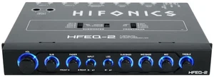 Hifonics HFEQ-2 1/2 Din 4-Band Equalizer w/ 9-Volt Line-Driver Signal Processor - Picture 1 of 11