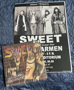 SWEET - GIVE US A WINK ALT. MIXES & DEMOS (Orange Vinyl) -  PLUS Poster - Picture 1 of 2