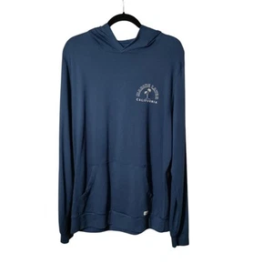 Marine Layer Mens Dustin Pullover Hoodie Sweatshirt blue Size Large - Picture 1 of 9