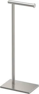 Gatco 1431SN, Modern Rectangle Base Freestanding Toilet Paper Satin Nickel - Picture 1 of 8