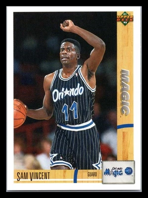 1991-92 Upper Deck #232b Sam Vincent Orlando Magic - Image 1 of 2