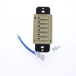 Hubbell Ivory LoadLogic Smart Switch für Controller 6 Tasten mit Pilotlicht RCS6I - Bild 1 von 6