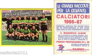 FIGURINA PANINI 1966 1967 VENEZIA , SQUADRA CALCIO, FOOTBALL, PERFETTA , -A206 - Imagen 1 de 1