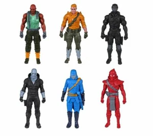 GI Joe Duke Snake Eyes Roadblock Destro Red Ninja Cobra Commander 6 Figures BOGO - Picture 1 of 3