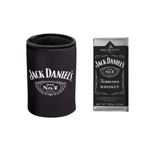COMBO DE ENFRIADOR Y CHOCOLATE JACK DANIELS: ENFRIADOR DE LATAS + CHOCOLATE CON LECHE RELLENO 100 G - Imagen 1 de 3