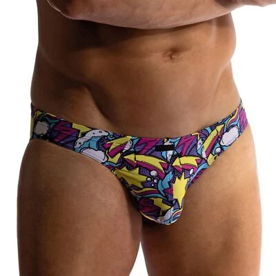 Manstore M800 Micro Cueca Masculina Biquíni Minúsculo Masculino Bolsa Curvilínea Multi - Imagem 1 de 2