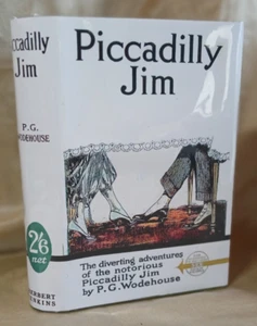 P. G. Wodehouse "Piccadilly Jim" Herbert Jenkins c1940's Hardback w/FDJ - Picture 1 of 11