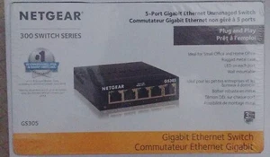 NETGEAR GS305300PAS 5 Port Gigabit Ethernet Unmanaged Switch - Picture 1 of 3