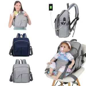 Portable Large Nappy Diaper Yummy Mummy Baby Changing Bag Maternity Backpack - Picture 1 of 10