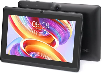 Tablet 7 Pollici, Android Tablet, Doppia Fotocamera, GPS, Wifi, Bluetooth, Nero - Immagine 1 di 4