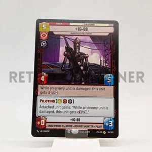 STAR WARS UNLIMITED JTL JUMP TO LIGHTSPEED 141/262 R IG-88 Murderous Phlutdroid - Imagen 1 de 1