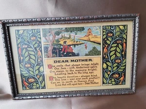 Imagen de mi madre con lema ART DECO, poema de madre, gráficos decorativos decorativos decorativos - Imagen 1 de 5