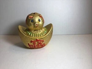 Golden Lucky Good Fortune Reichtumsboot Glück chinesisches Sparschwein Schiff Bank - Bild 1 von 6