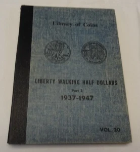 USED LIBRARY OF COINS VOL.20 ALBUM WALK LIBERTY HALF 1937-1947 3 PAGES NO COINS - Picture 1 of 7