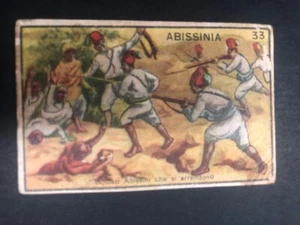FIGURINA CARTONATA ANTEGUERRA ABISSINIA n 33 ABISSINI SI ARRENDONO - Imagen 1 de 2
