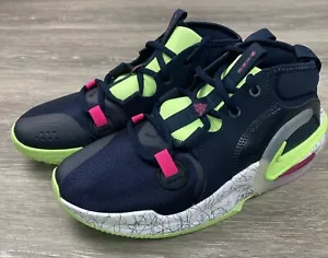Nike Air Zoom Crossover 2 Mid Dark Obsidian Lime Blast - FB2689-400 Size 5Y - Picture 1 of 7