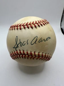 Hank Aaron Signed Autographed Official National League Baseball JSA COA - Picture 1 of 7