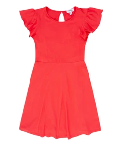 Speechless Big Girls Flutter Sleeve Dress Coral Size 16 - Picture 1 of 1