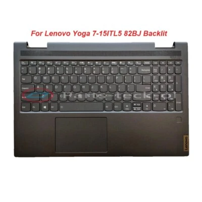 New Palmrest Backlit Keyboard For Lenovo Yoga 7-15ITL5 82BJ Gray 5CB1A22487