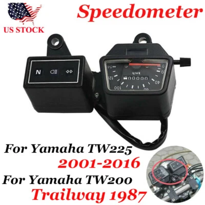 Speedometer Gauge Tachometer Odometer Instrument For Yamaha TW200 Trailway TW225 Foto 1 de 4
