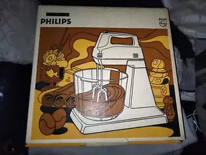 vintage philips 3 speed food mixer new in original box see photo's very 1970s - Picture 1 of 6
