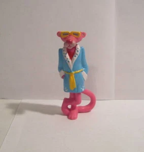 PINK PANTHER IN BLUE BATH ROBE WITH GLASSES PVC FIGURE CAKE TOPPER - Picture 1 of 2