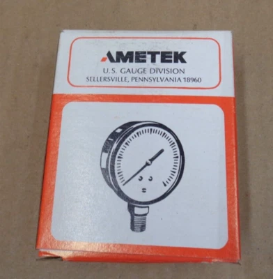 AMETEK H-86 Spec. 045508 2-1/2" FIG 602 1/4 LM 200# Gauge USA ~ NEW! - Image 1 of 4