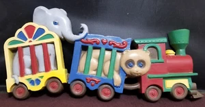 Vintage Homco Burwood Circus Train Wall hanger  Child Nursery USA 10" Long - Picture 1 of 6